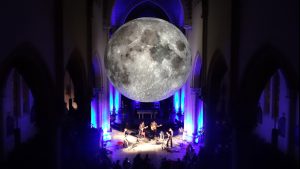Giant Moon art installation 