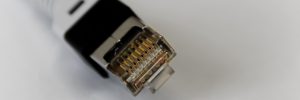 close up of a computer cable