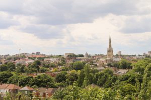 View of Norwich City from Mousehold Heath 