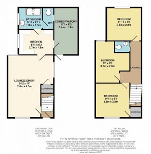 Floorplan for a property on Chenery Drive, Sprowston