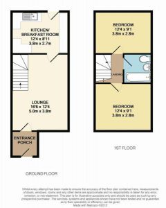 Floor plan for a property in Long Stratton 